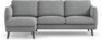 Madison Lux - 2-sits soffa med schäslong vänster - Grå