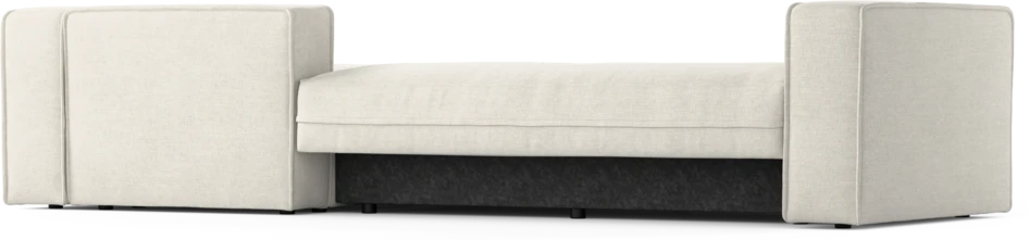 Ide - Bäddsoffa 3-sits med schäslong höger - Vit