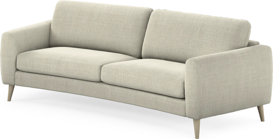 Bridge - 3-sits soffa svängd - Beige