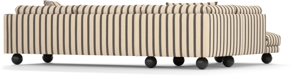 Harper - 3-sits soffa med divan vänster - Flerfärgad