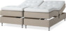 Delux Sense - Ställbar säng, dubbelsäng med bäddmadrass - Beige
