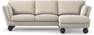 Madison - 2-sits soffa med schäslong höger - Beige