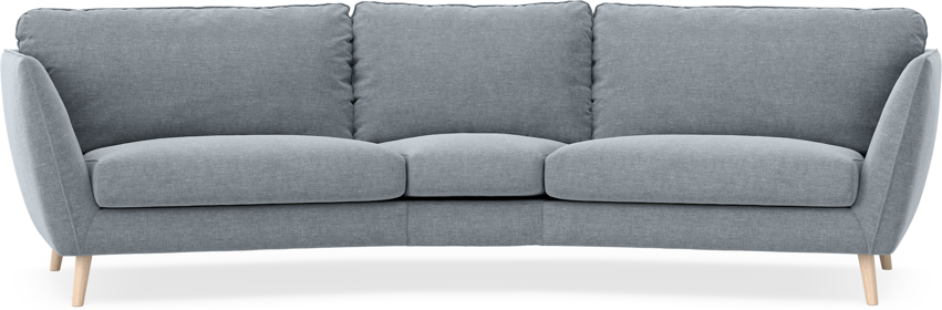 Madison - 3-sits soffa svängd, 90 cm - Blå