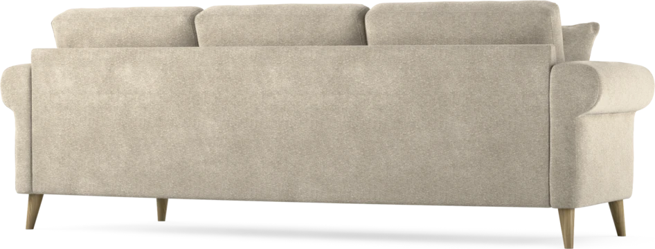 Eden - 3-sits soffa svängd - Beige