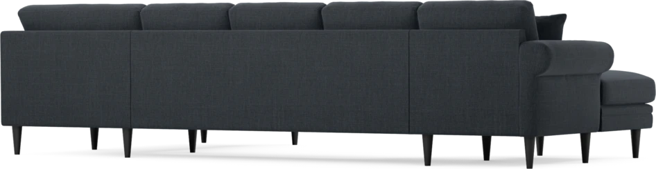 Eden - 3-sits soffa med schäslong vänster och divan höger - Blå