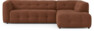 Bella - 3-sits soffa med divan höger - Orange