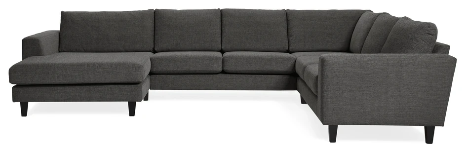 Saturday - Hörnsoffa med schäslong XL vänster - Grå