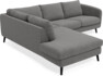 Madison - 2-sits soffa med divan vänster - Grå
