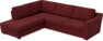 Friday - 2,5-sits soffa med divan vänster - Rosa