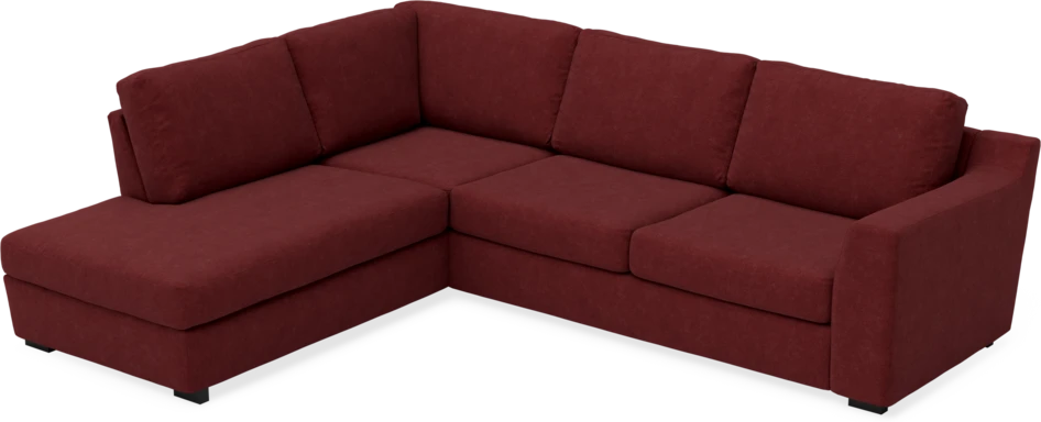 Friday - 2,5-sits soffa med divan vänster - Rosa