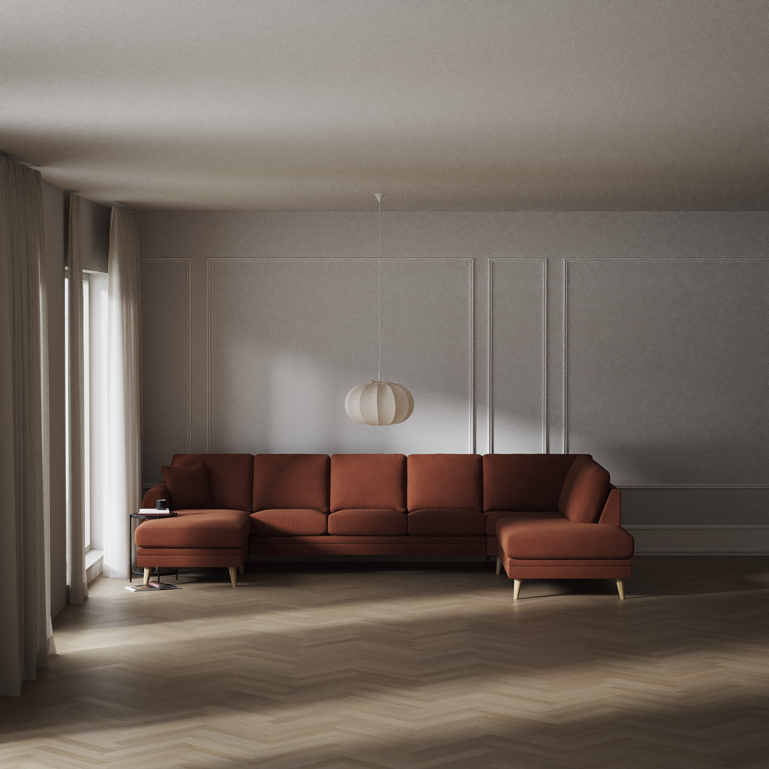 Eden - 3-sits soffa med schäslong vänster och divan höger - inspiration