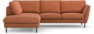 Madison Lux - 2-sits soffa med divan vänster - Orange