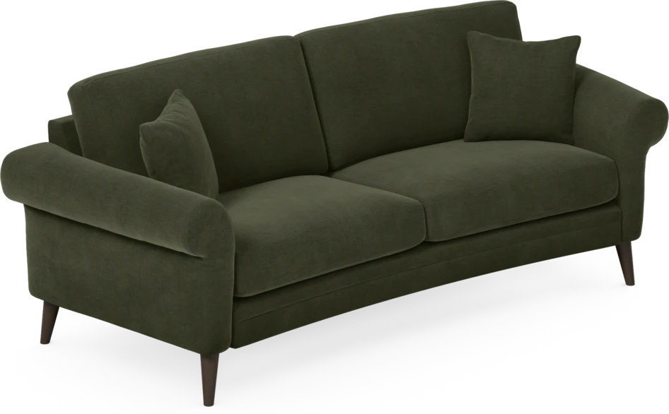 Eden - 2,5-sits soffa svängd - Grön