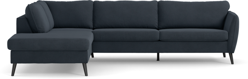 County - 2,5-sits soffa med divan vänster - Blå