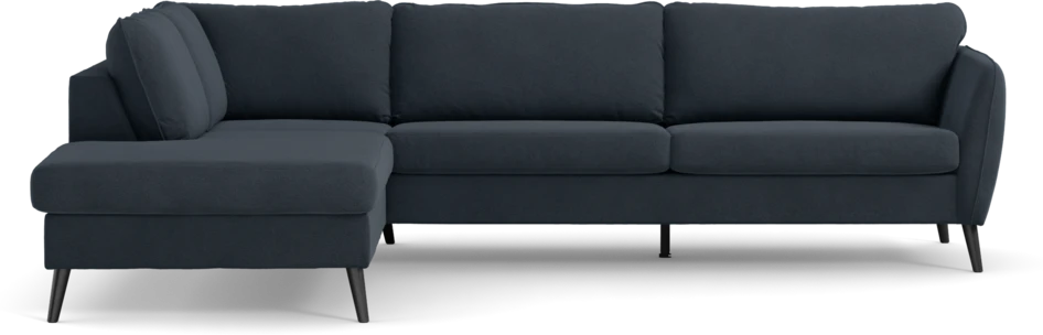 County - 2,5-sits soffa med divan vänster - Blå