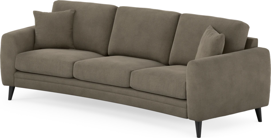 Eden - 3-sits soffa svängd - Beige