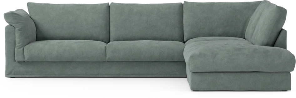 Cherrie Klädsel - Klädsel till 3-sits soffa med divan höger - Blå