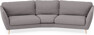 Madison - 3-sits soffa svängd, 90 cm - Grå