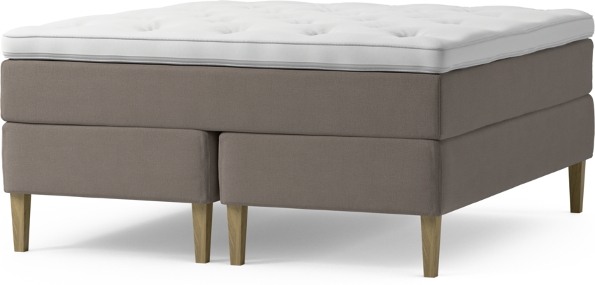 Delux Exclusive - Kontinentalsäng, dubbelsäng med bäddmadrass och sängben