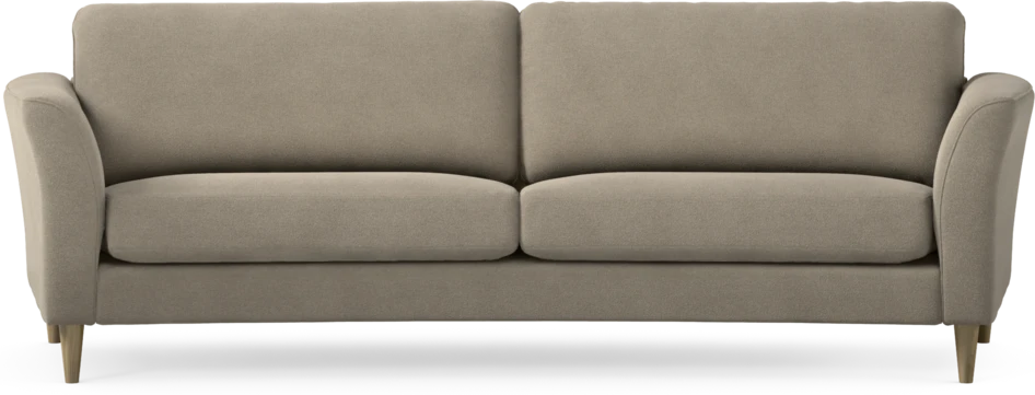 Bridge - 3-sits soffa svängd - Beige