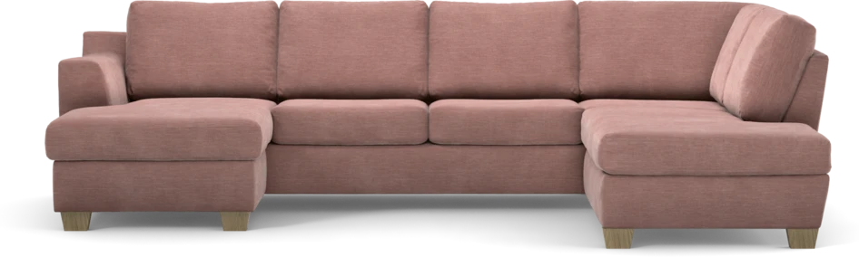 Friday - 3-sits soffa med schäslong vänster och divan höger - Rosa