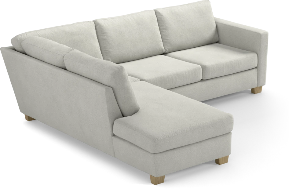 Friday - 2,5-sits soffa med divan vänster - Vit
