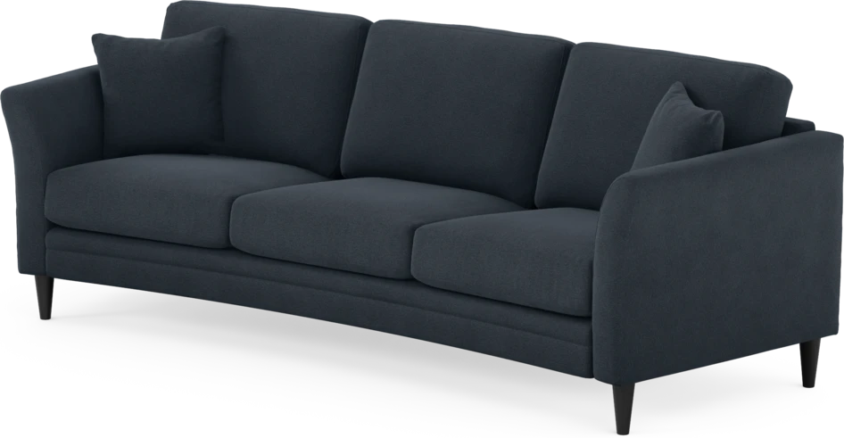 Eden - 3-sits soffa svängd - Blå