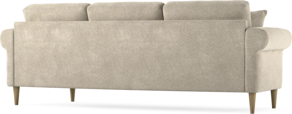 Eden - 3-sits soffa svängd - Beige