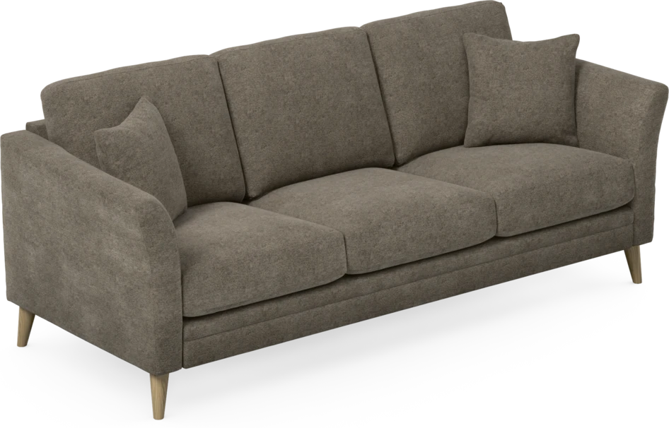 Eden - 3-sits soffa - Brun