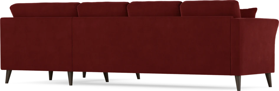 Eden - Hörnsoffa, 3+1-sits - Röd