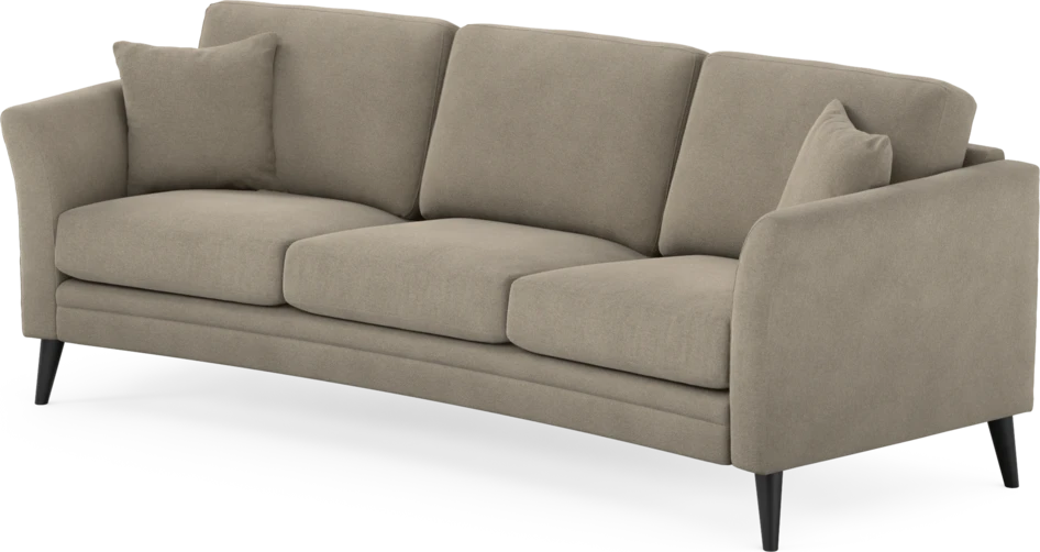 Eden - 3-sits soffa svängd - Beige