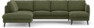 Madison Lux - 2-sits soffa med divan vänster och schäslong höger - Grön