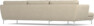 Madison Lux - 3-sits soffa med schäslong vänster - Beige