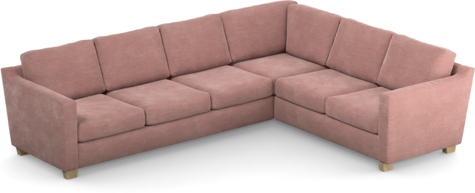 Friday - Hörnsoffa, 3+2-sits - Rosa