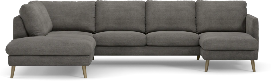 Madison - 2-sits soffa med divan vänster och schäslong höger - Grå