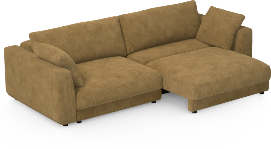Amie - Bäddsoffa 4-sits - Gul