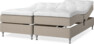 Delux Sense - Ställbar säng, dubbelsäng med bäddmadrass - Beige
