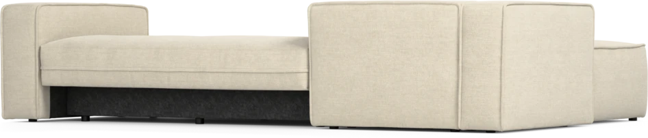 Ide - Bäddsoffa 3-sits med schäslong vänster - Beige