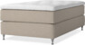 Delux Exclusive - Kontinentalsäng, enkelsäng 120 cm med bäddmadrass - Beige