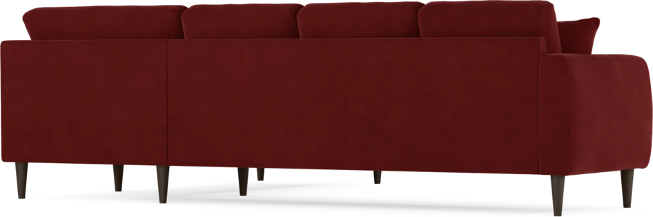Eden - Hörnsoffa, 3+2-sits - Röd