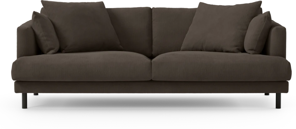 Harper - 3-sits soffa - Brun
