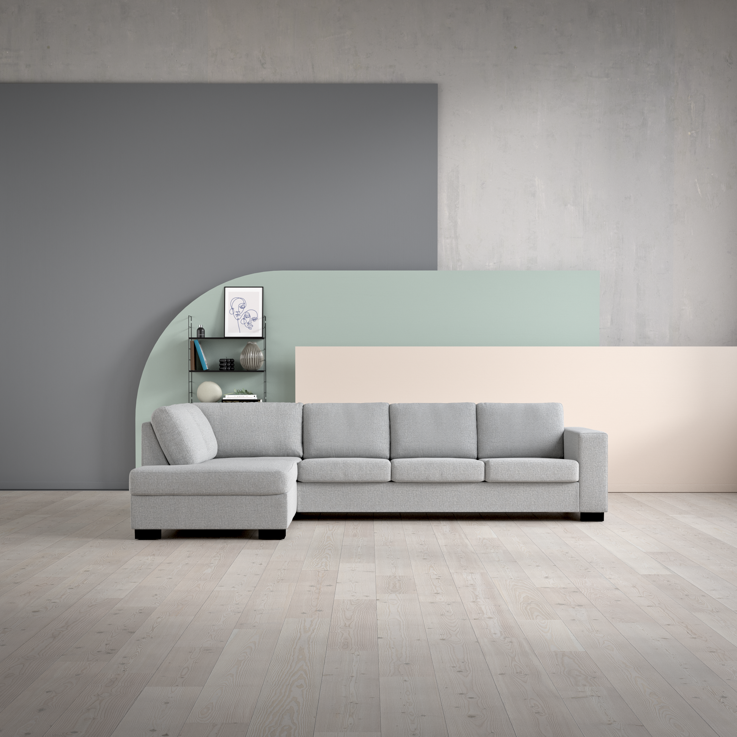 Nevada - 3-sits soffa med divan vänster - inspiration