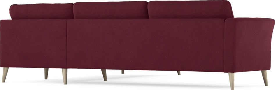 Bridge - Hörnsoffa, 3+2-sits - Röd