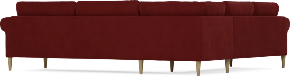 Bridge - Hörnsoffa, 2+3-sits - Röd