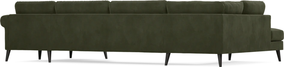 Bridge - 3-sits soffa med divan vänster och schäslong höger - Grön