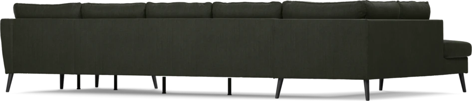 County - 4-sits soffa med divan vänster och schäslong höger - Grön