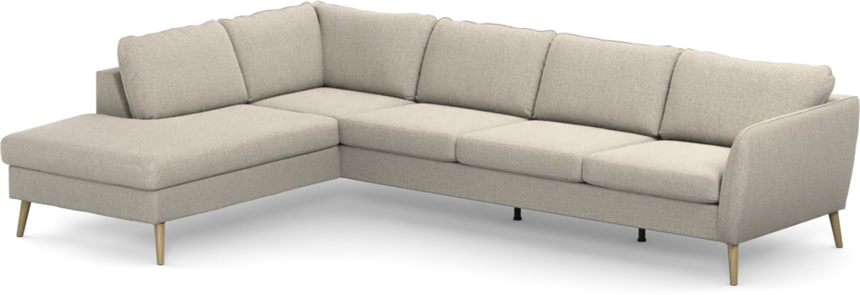 County - 3-sits soffa med divan vänster - Beige