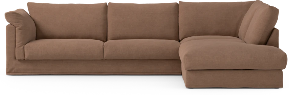 Cherrie Klädsel - Klädsel till 3-sits soffa med divan höger - Orange