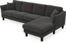 Eden - 3-sits soffa med schäslong - Grå