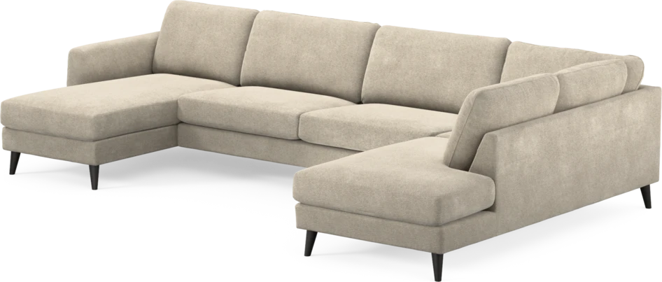 Bridge - 3-sits soffa med schäslong vänster och divan höger - Beige